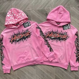 Men's Hoodies Sweatshirts Hellstar dios Brainwashed Hoodie with Brain Men Women 1 1 Top Quality Pink Washed Oversized Pullovers T231117