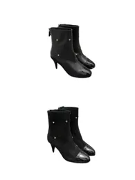 10A Designer Winter Shoes Womens Heel Boots Knee High Boots Platform Luxury Rain Boots Sheepskin Thick Sole Brand Rubber Black Size EUR 35-41