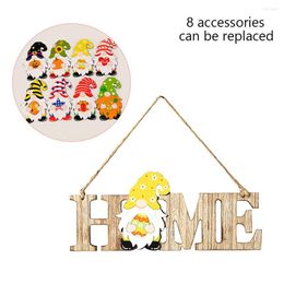 Decorative Figurines Magnet Doll 3D Welcome House Holiday DIY Listing Home Small Pendant Doorplate Ornaments