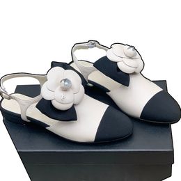 Scarpe eleganti da donna Sandali firmati con tacco grosso Altezza 2 cm / 7 cm Slingback in pelle bovina Scarpe da sposa regolabili con fibbia alla caviglia Pantofole retrò Ragazze per la festa