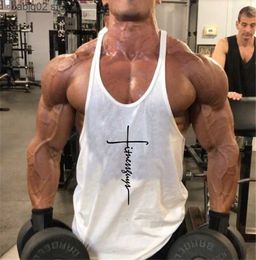 Men's Tank Tops Fashion Workout Vest Brand Casual Cotton Gym Tank Tops Men Sleeveless Bodybuilding Clothing Undershirt Fitness Stringer Muscle T230417