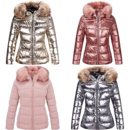 Bellivera Womens Lightweight Puffer Jacket Winter Coats for Women Warm Quilted Bubble Padded Hood Coat with Faux Fur Collar