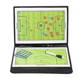 Other Sporting Goods Foldable Football Magnetic Tactic Board Soccer Coaching Clipboard for Match Train With Marker Pieces 2-in-1 Soccer Accessories 231116