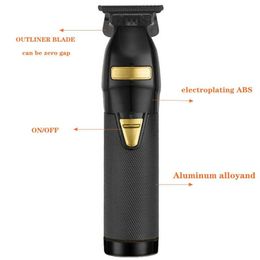 cordless professional hair clipper barber shop hair trimmer for men electric haircut machine revised to andis t-outliner blade2937