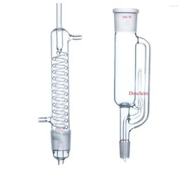 250ml 24/40 Glass Soxhlet Extractor Body W/Coil Graham Condenser Lab Glassware