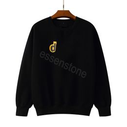 2023 Designer mens draw sweatshirt hoodies men's women's letter d print design long sleeve round neck loose sweater white cotton streetwear clothing