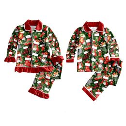 Pyjamas Boys and girls Pyjamas Children's Christmas pyjamas set Toddler pyjamas Children's pyjamas Long sleeve trousers pyjamas 231117