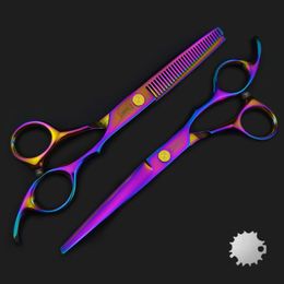 Hair Scissors 6.0 Japan Color Professional Hairdressing Shears Barber Accessories