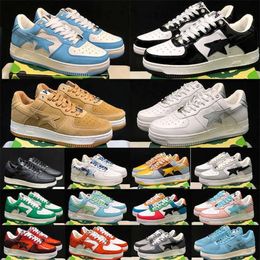 APBapestas SK8 Sta Running Shoes Designer APBapesta Camo Black White Green Red ge Mens Womens Trainers Sports Sneakers