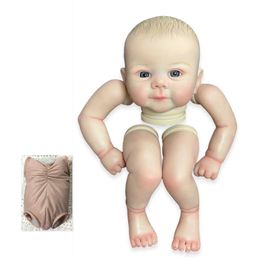 Dolls NPK 19inch Finished Doll Size Already Painted Julieta Kits Very Lifelike Baby with Many Details Veins 231117