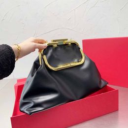 Дизайнерская сумка-клатч 7A Женские сумки через плечо Большая вместительная сумка через плечо Валентиноза с металлическим логотипом V Кошелек модная черная сумка