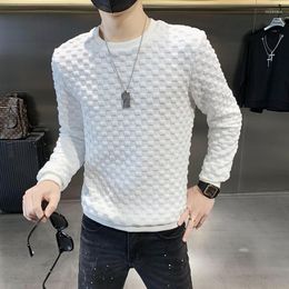 Men's Hoodies 2023 Male Spring Autumn Round Collar Loose Long Sleeve /Male Slim Fit High-Grade Sweatshirts Basis Tops Streetwear S-3XL