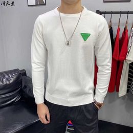 Designer Jacket BottegassVenetas Cleanfits 7a Chaopai Green Long sleeved Sweater Winter Green Label Men's Slim Fit Knitwear Sweater Trend