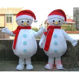 Halloween Christmas Snowman Mascot Costume Suit Party Dress Christmas Carnival Party Fancy Costumes Adult Outfit