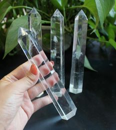 Large Natural Clear Crystal Quartz Tower Point Obelisk Wand Healing 85cm 16cm3486859