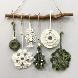 Christmas Decorations Promotion Macrame Christmas Ornaments Wall Hanging Boho Christmas Ornaments Set Xmas Christmas Decor Handmade Christmas 231117