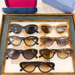 Sunglasses designer New style cat's eye sunglass Fashionable plate ins net red star sun glasses W9UR