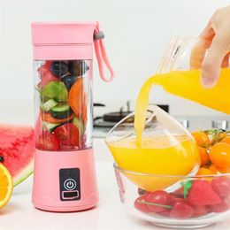 Juicers Mini Portable Orange Juicer Usb Electric Mixer Fruit Smoothie Blender Machine For Personal Processor Maker Juice Extractor334D