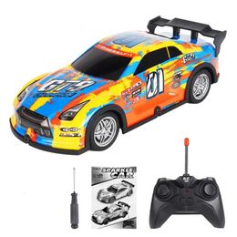Electric RC Car High speed RC High Speed Drifting With LED Lights 27HZ Remote Control Model Vehicle Racing Sport Toy For Kids And 231117