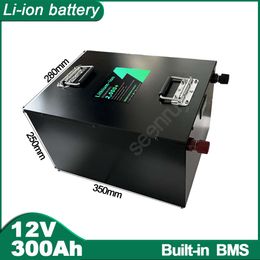 12V 300Ah Li-ion With 100A 150A 200A Lithium Polymer Battery Pack Perfect for Electric Boat Solar System Energy Storage RV