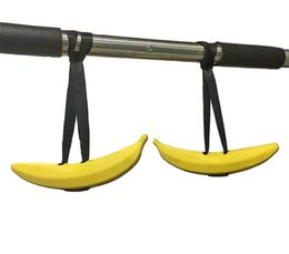 Banana Horn Pull Up Chinning Gym Barbell Bar Handle Ring Grippers Strength Training 2207138910296