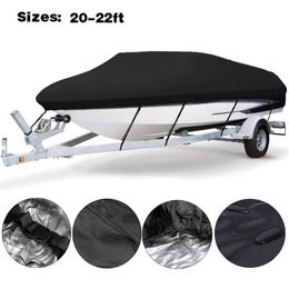 Inflatable Floats & Tubes Yacht Boat Cover 20-22FT Barco Anti-UV Waterproof Heavy Duty 210D Cloth Marine Trailerable Canvas Access2664