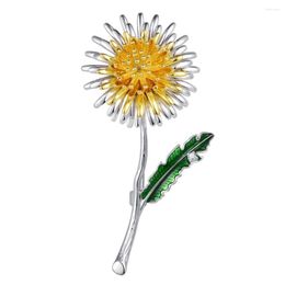 Brooches Cute Sun Flower Enamel Corsage Daisy Clothes Accessories For Women Scarf Buckle Sweater Sunflower Brooch Pin Gift