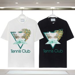 T shirt clothes designer men clothing Casablanca Tennis Club sports shirt Men Casual t-shirts Breathable shirts Street Shorts Sleeve luxury mens fashion shirts tops