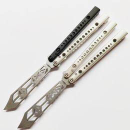 TITUS rep replicant balisong Butterfly Training Trainer Knife 7075 Aluminum Channel Bushing Jilt EDC Tool knives