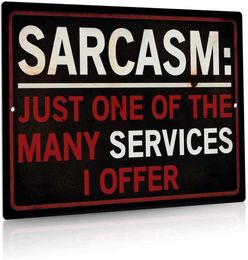 Funny Sarcastic Metal Sign Man Cave Bar Decor Just One of The Many Services I Offer 12x8 Inches3692161