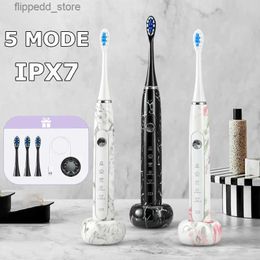Toothbrush Portable Sonic Adult's Electric Toothbrush 5 Modes 2 Mins Smart Timer Rechargeble Teeth apparatus 4 Hours Fast Charge IPX7 Q231117