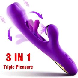 Rabbit Vibrator Powerful G Spot Vibrating Dildo Strong Sucking Clit Stimulator Massager Clitoris Vibrator sex toy for Women