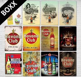 Havana Club Rum Vintage Metal Tin Signs Retro Beer Letters Printed Plaque for Bar Pub Club Man Cave Drink Wall Decor4147674