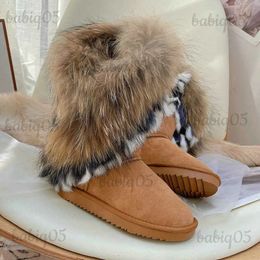 Boots Winter Boots Men Fur Snow Boots Super Booties Sheepskin Wool Plush Platform Shoes Boots for Women Botines De Mujer T231117