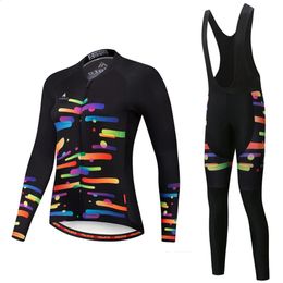 Cycling Jersey Sets Team - Women Triathlon Suit Black Cycling Jersey Jumpsuit Maillot Cycling Clothing Set 20D Gel Pad 231116