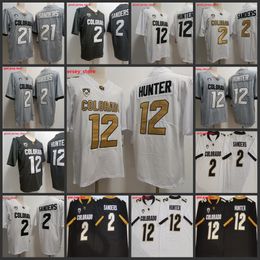 Mens Travis Hunter Colorado Buffaloes Football Jersey Stitched 2023 Newest Style #2 Shedeur Sanders 21 Shilo Sanders Colorado 100TH Anniversary Patch Jerseys