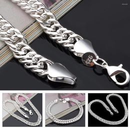 Chains Trendy Necklace Fashion Silver Colour Electroplating Stylish Exquisite Twist For Party Men Chain