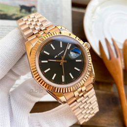 ABB_WATCHES Mens Watch Couple Automatic 41/36mm Mechanical 31/28 Quartz Watches With Box Casual Wristwatch Date Just Rose Gold Stainless Steel Watch Limited Edition