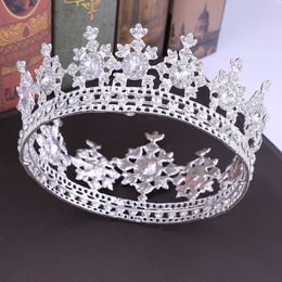 Luxury Headpieces Gold Crystals Wedding Crowns Silver Rhinestone Prom Party Queen Bridal Tiara Crown Hair Accessories