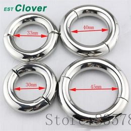 Vibrators Stainless Steel Penis Ring Scrotum Pendant Ball Stretcher cock ring Sex Aid Toys For Men 30/33/40mm F121 231116