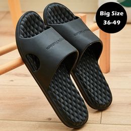 Slippers Big Size 48 49 Men EVA Soft Sole Women Summer Beach Sandals Couples Casual Flip Flop Shoes Bathroom Slides Fashion 230417