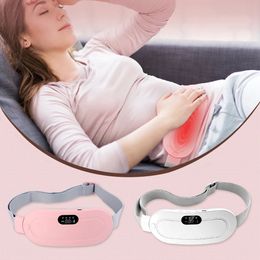 Portable Slim Equipment Heating Abdominal Massage Menstrual Warm Belt Electric Heating Uterus Stomachache Waist Massager Women Pain Relief Device 231116