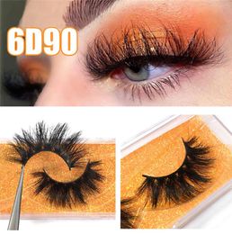 Eyelashes Vendor Whole factory mink eyelashes human hair silk false eyelashes real 3d 5d mink lashes 6D909162896