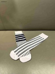 New baby stockings comfortable toddler socks kids designer clothes boy girl hose Contrast stripe design child pantyhose