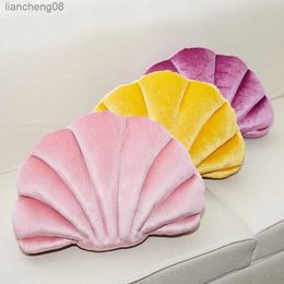 Cushion/Decorative High-quality Velvet Shell Shaped Cashmere Home Aquarium Decorative Cushion Chair Cushion Home Decor