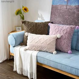 Cushion/Decorative Cushion Cover Plush Cover for Sofa Living Room Grometric Housse 45*45 Decorative Nordic Home Decor