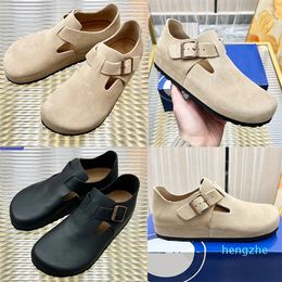 Bostons Soft Footbed sandals men women Beach Birks Slippers Lazy Shoes Designer slippers Leather Headband