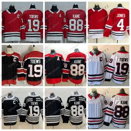 2021 Reverse Retro 88 Patrick Kane hockey''nHl'' Jerseys 19 Jonathan Toews 4 Seth Jones Black Winter Classic Shirts