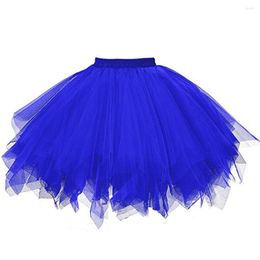 Skirts Womens Layered Tulle Ballet Dance Pettiskirt Fashion Adult Tutu Dancing Skirt Ladies Mini Puffy Pleated Gauze Short