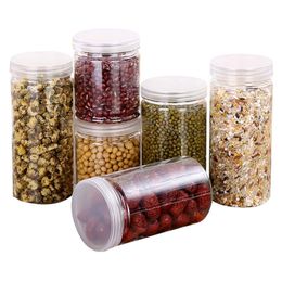 Plastic Containers Packaging Jars 100ml 135ml 180ml PET Bottle Storage Cans For Dried Fruit Food Sugar Candy Cookie Dry Herb Tobacco Coffee Beans Empty Case Pot Box